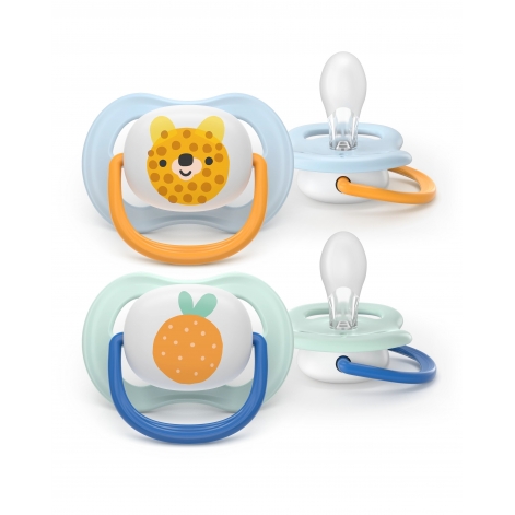Пустушка Avent Ultra Air, 0-6 міс., 2шт, дизайн для хлопчиків. - lebebe-boutique - 2