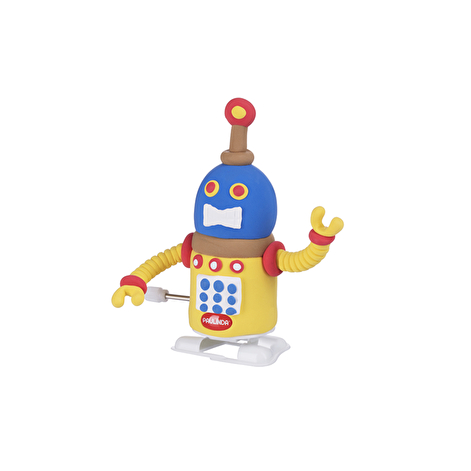 PAULINDA Маса для ліплення Super Dough Robot заводний механізм (крокує) (жовтий) - lebebe-boutique - 2