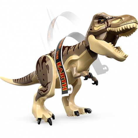 LEGO Конструктор Jurassic Park Центр відвідувачів: Атака тиранозавра й раптора - lebebe-boutique - 5