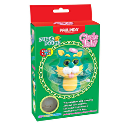 PAULINDA Маса для ліплення Super Dough Circle Baby Кіт заводний механізм (зелений)