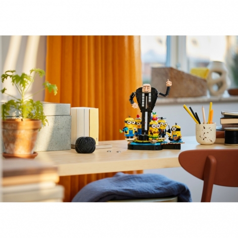 Конструктор LEGO Despicable Me 4 Ґру й посіпаки з кубиків - lebebe-boutique - 6