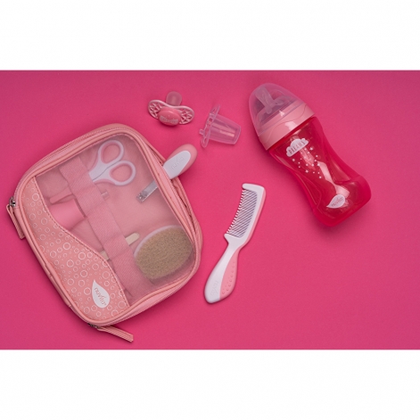 Nuvita Набір по догляду за дитиною Великий 0м+ рожевий NV1146PINK - lebebe-boutique - 8
