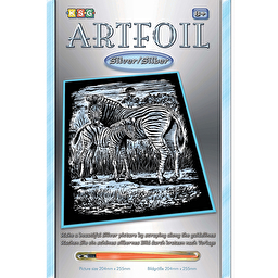 Sequin Art Набір для творчості ARTFOIL SILVER Zebra and Foal