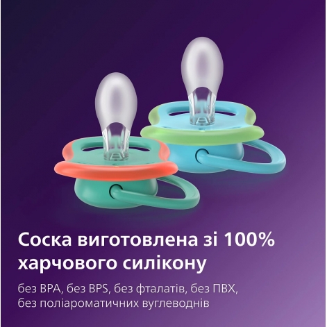 Пустушка Avent Ultra Air, 6-18 міс., 2 шт, дизайн для хлопчиків. - lebebe-boutique - 9