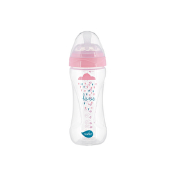 Дитяча антиколікова пляшечка Mimic® Nuvita, 330 мл, світло - рожева