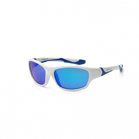 Сонцезахисні окуляри Koolsun SPORT, біло-сині 3+