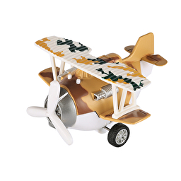 Літак металевий інерційний Same Toy Aircraft зі світлом і звуком (коричневий)