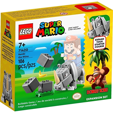 LEGO Конструктор Super Mario Носоріг Рамбі. Додатковий набір - lebebe-boutique - 4