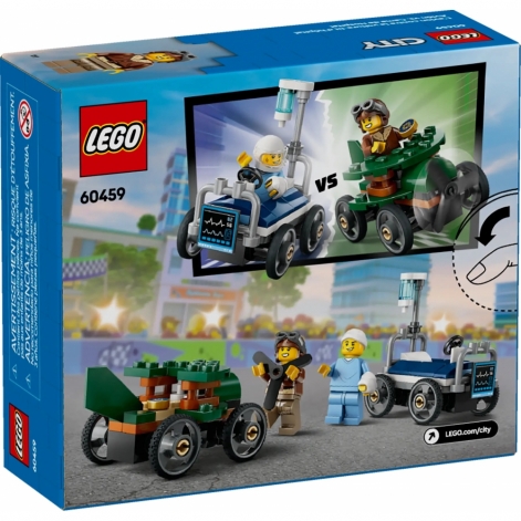 Конструктор LEGO City «Літак проти лікарняного ліжка» Набір для перегонів - lebebe-boutique - 3