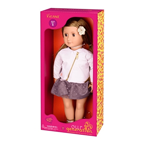 Our Generation Лялька Віена (46 см) в рожевій шкіряній куртці - lebebe-boutique - 4