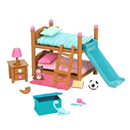 Li`l Woodzeez Ігровий набір - Двох'ярусне ліжко для дитячої кімнати