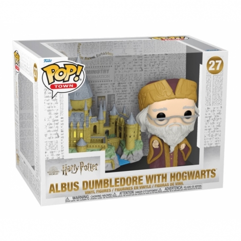 Funko Фігурка Funko POP Town: Harry Potter - Dumbledore w/Hogwarts - lebebe-boutique - 2