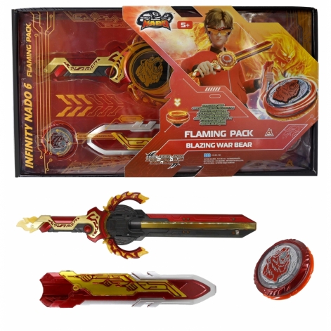 Infinity Nado Дзиґа VI Flaming Pack Палаючий Бойовий Ведмідь (Blazing War Bear) - lebebe-boutique - 8