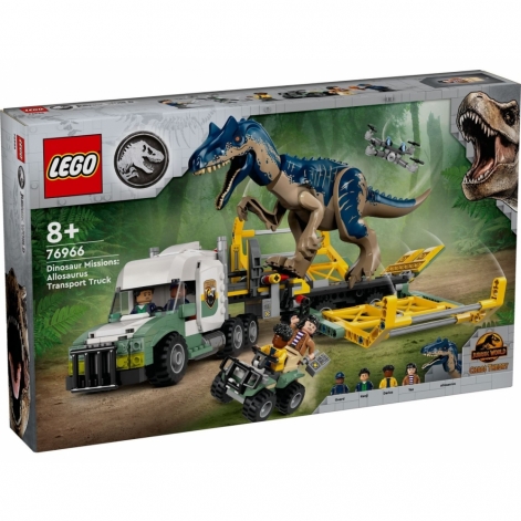 LEGO Конструктор Jurassic World Місії динозаврів: Вантажівка для перевезення алозавра