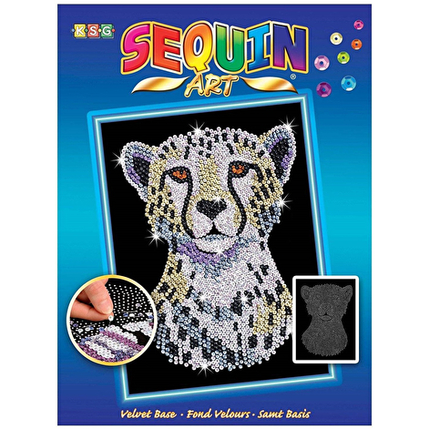 Sequin Art Набір для творчості BLUE Snow Cheetah New