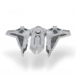 Star Wars Ігрова колекційна фігурка Medium Vehicle Транспорт та фігурка Kom'rk-Class Mandalorian Starfighter 12.5см - lebebe-boutique - 5