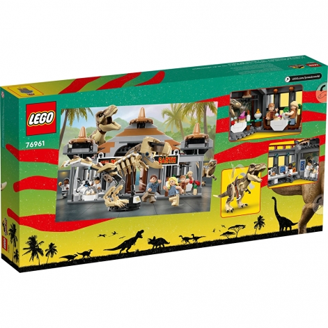 LEGO Конструктор Jurassic Park Центр відвідувачів: Атака тиранозавра й раптора - lebebe-boutique - 8