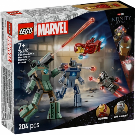 Конструктор LEGO Super Heroes Залізна людина та Бойова Машина проти Хаммер Дронів - lebebe-boutique - 2