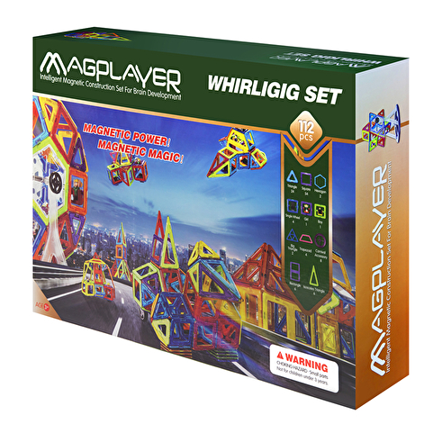 MagPlayer Конструктор магнітний 112 од. (MPB-112) - lebebe-boutique - 2