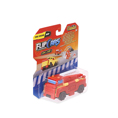 Flip Cars Машинка-трансформер 2 в 1 Пожежний автомобіль і Позашляховик - lebebe-boutique - 6