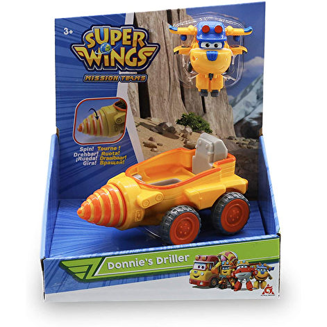 Super Wings Ігровий набір Donnie's Driller, Бурильний автомобіль Донні - lebebe-boutique - 6