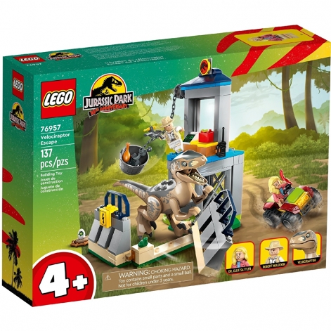 LEGO Конструктор Jurassic Park Втеча велоцираптора - lebebe-boutique - 7