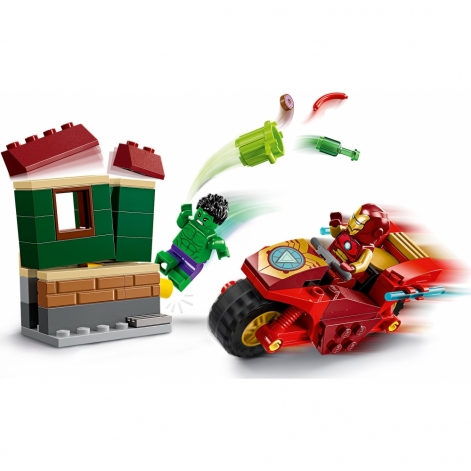 LEGO Конструктор Marvel Залізна Людина на мотоциклі й Галк - lebebe-boutique - 5