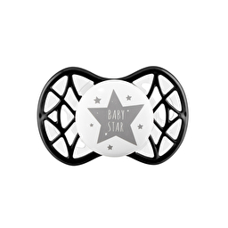 Nuvita Пустушка Air55 Cool 0міс+, симетрична, з ковпачком, BABY STAR чорний