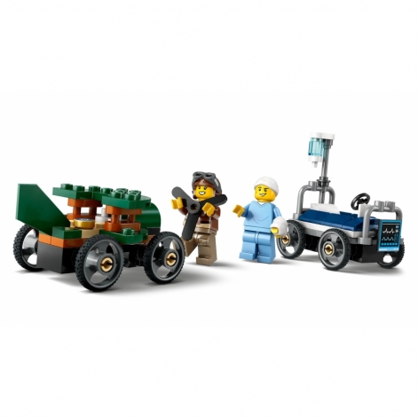 Конструктор LEGO City «Літак проти лікарняного ліжка» Набір для перегонів - lebebe-boutique - 6
