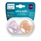 Пустушка Avent Ultra Soft, 6-18 міс., дизайн для дівчат, 2 шт. - lebebe-boutique - 10