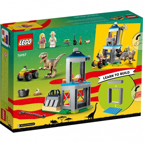 LEGO Конструктор Jurassic Park Втеча велоцираптора - lebebe-boutique - 8
