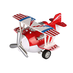 Літак металевий інерційний Same Toy Aircraft зі світлом і звуком (червоний)