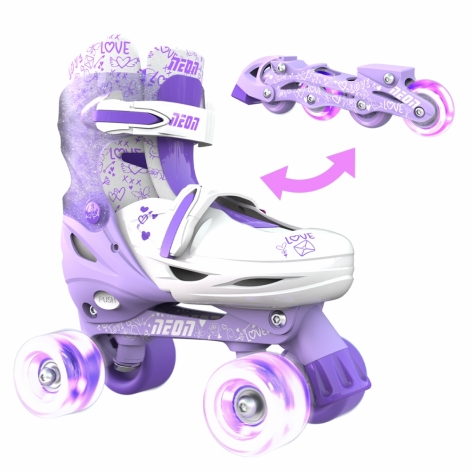 NEON Ролики Combo Skates Фіолетовий (Розмір 30-33) - lebebe-boutique - 2