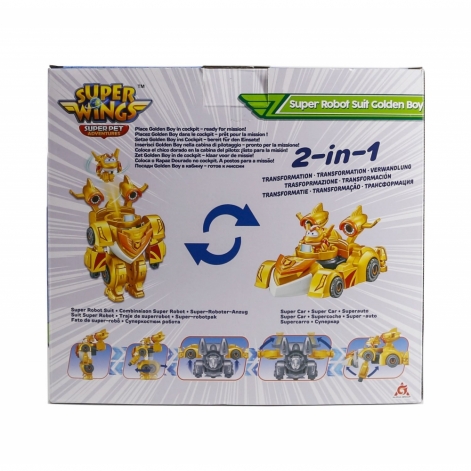 Super Wings Ігровий набір Super Robot Suit Золотий Хлопчик (Golden Boy) - lebebe-boutique - 5