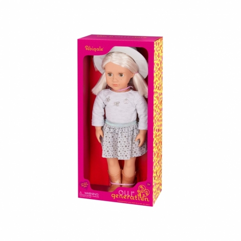 Лялька Our Generation Ебігейл у плісированій спідниці та шапці 46см - lebebe-boutique - 6