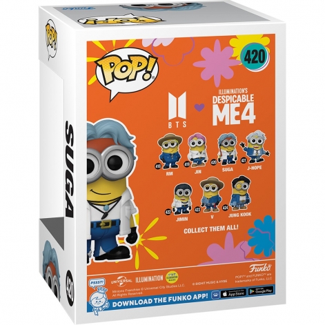 Funko Фігурка Funko POP Rocks: Minions X BTS - Suga - lebebe-boutique - 3