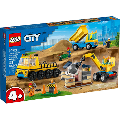 LEGO Конструктор City Будівельна вантажівка й кулястий кран-таран - lebebe-boutique - 7