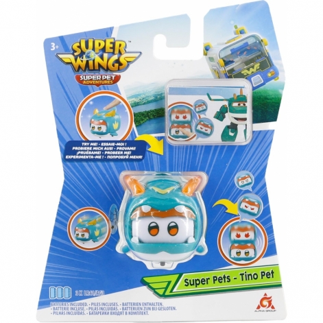 Super Wings Ігрова фігурка Super Pet Тіно улюбленець (Tino pet), світло - lebebe-boutique - 10