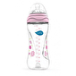 Nuvita Feeding bottle Mimic 330ml. 4m+ Colic reduction, pink