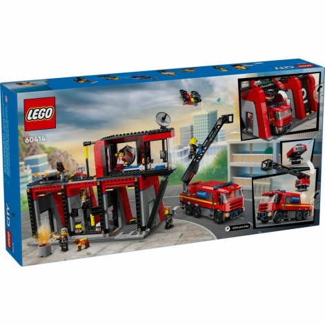 LEGO Конструктор City Пожежне депо з пожежною машиною - lebebe-boutique - 2