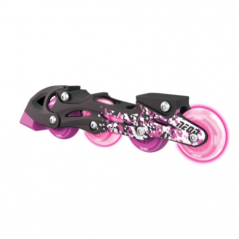 NEON Ролики COMBO SKATES Рожевий (Размер 30-33) - lebebe-boutique - 3