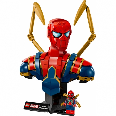 Конструктор LEGO Super Heroes Погруддя Залізної Людини-Павука - lebebe-boutique - 4