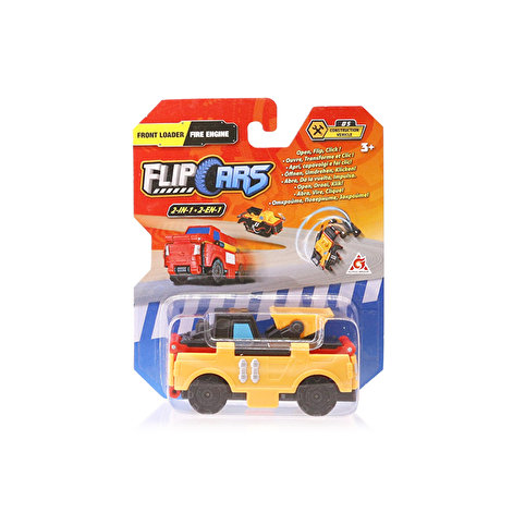 Flip Cars Машинка-трансформер 2 в 1 Фронтальний навантажувач і Пожежний автомобіль - lebebe-boutique - 5