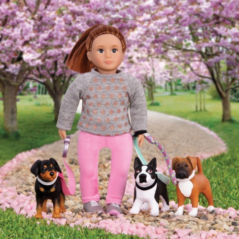 LORI Лялька (15 см) Розалінда з повідком для вигулу собак - lebebe-boutique - 2