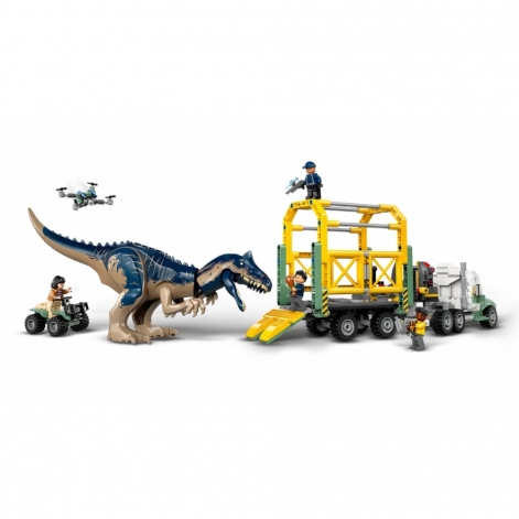 LEGO Конструктор Jurassic World Місії динозаврів: Вантажівка для перевезення алозавра - lebebe-boutique - 4