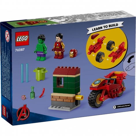 LEGO Конструктор Marvel Залізна Людина на мотоциклі й Галк - lebebe-boutique - 2