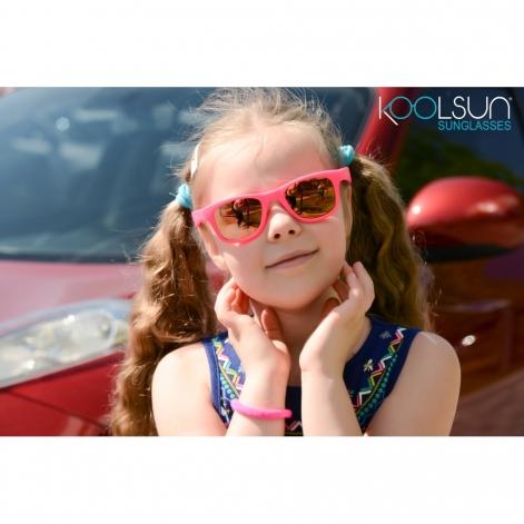 Koolsun Дитячі сонцезахисні окуляри Wave, 3-10р, неоново-рожевий - lebebe-boutique - 5