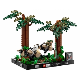 LEGO Конструктор Star Wars Діорама «Погоня на спідері на Ендорі»