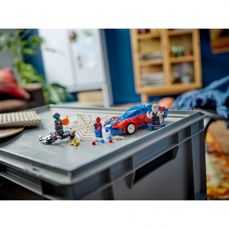 LEGO Конструктор Marvel Автомобіль для перегонів Людини-Павука й Зелений Гоблін з отрутою Венома - lebebe-boutique - 9