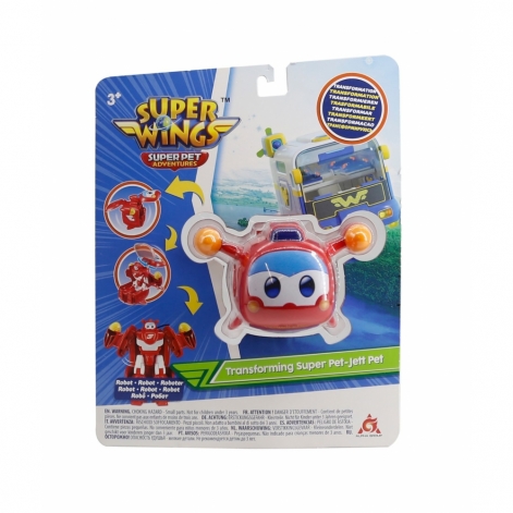 Super Wings Ігрова фігурка-трансформер Transforming Super Pet Джером улюбленець (Jerome pet) - lebebe-boutique - 7